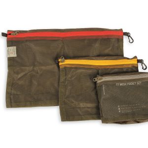 TT MESH POCKET SET - Set de 3 pochettes - Olive