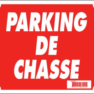 Panneau ''Parking de chasse'' 30 x 25 cm
