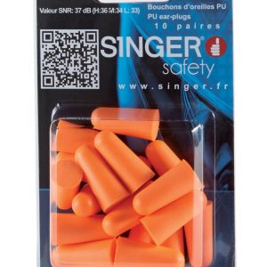 20 bouchons d'oreilles sous blister Singer Safety
