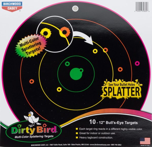 Cible Dirty Birds multicolores - Birchwood Casey – Image 2
