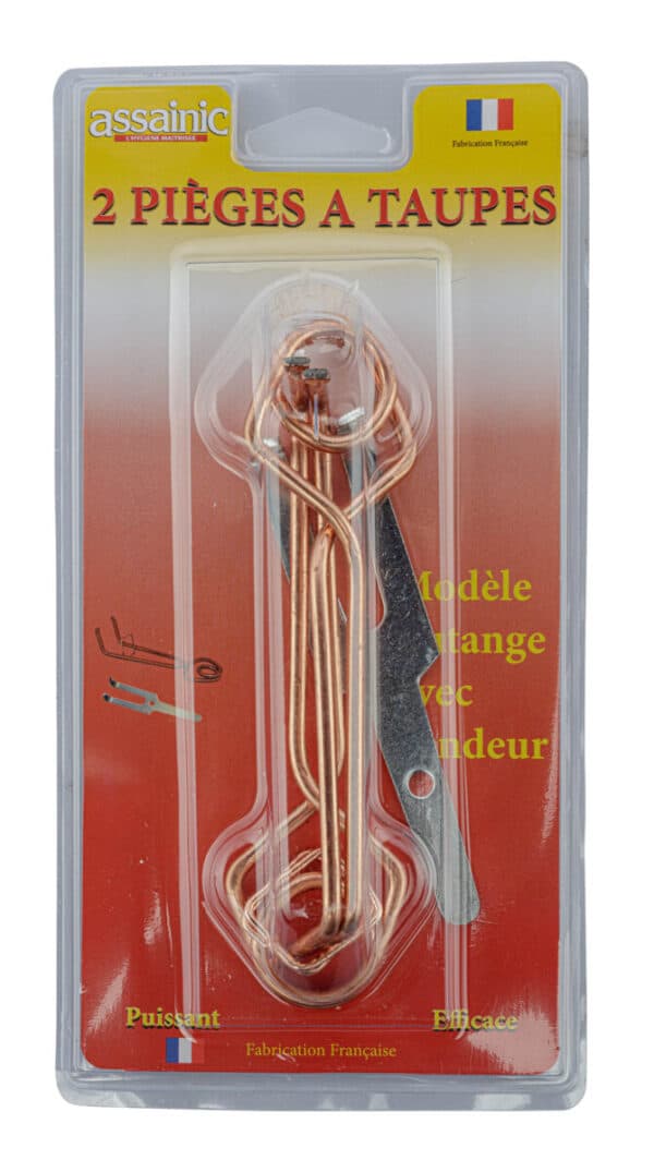 Pièges à taupes modèle Putange avec tendeur - Lot de 2 – Image 3