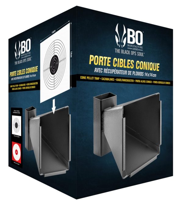 Porte cible conique 14 x 14 cm BO Manufacture en acier – Image 5