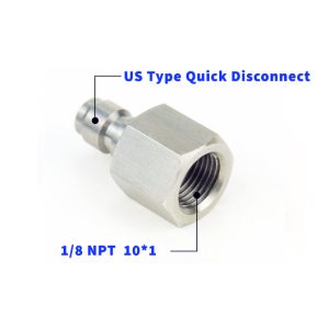 Adaptateur HPA / PCP  1/8 NPT avec connecteur type US
