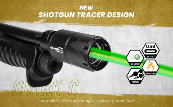 Silencieux tracer Quark C pour Fusil à pompe airsoft ACETECH – Image 5