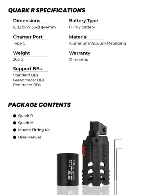 Silencieux traceur QUARK R unit ACETECH – Image 7