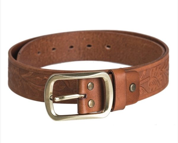 Ceinture western en cuir 120cm – Image 2