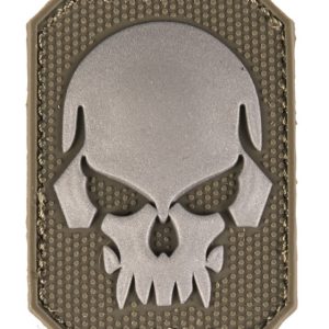 Patch PVC Tête de mort OD Green 6 x 4.5cm