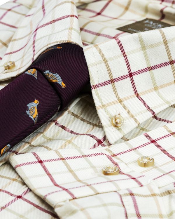 Chemise chasse carreaux bordeaux Jack Pyke – Image 3