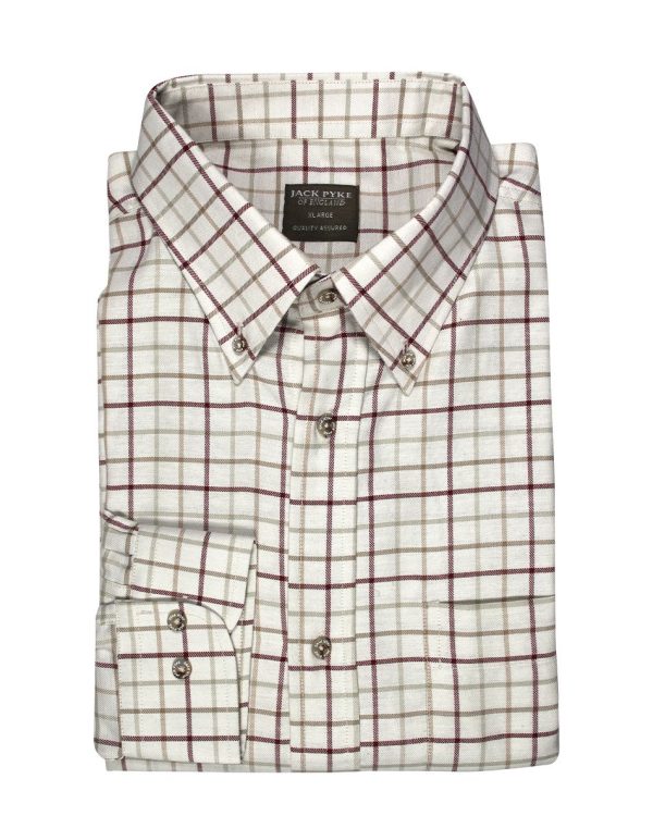 Chemise chasse carreaux bordeaux Jack Pyke – Image 2