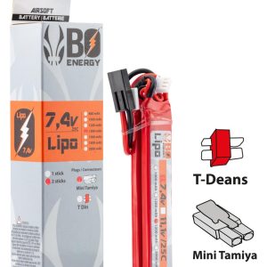 2 sticks batterie Lipo 2S 7.4V 1300mAh 25C