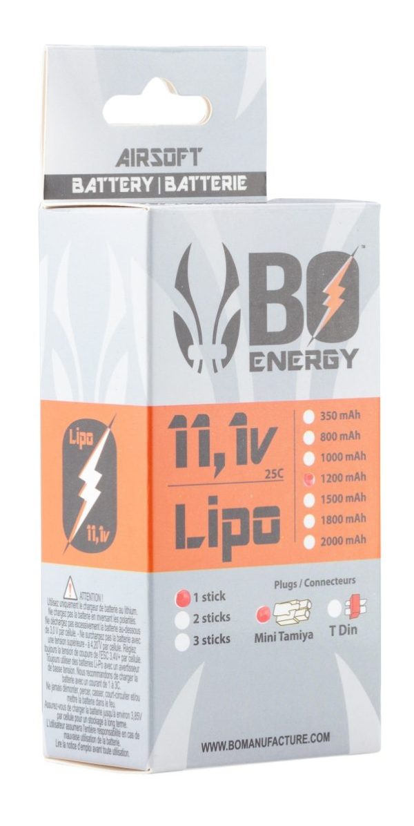 1 stick batterie Lipo 3S 11.1V 1200mAh 25C – Image 3