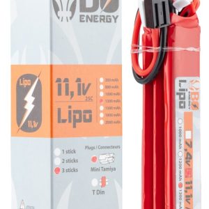 3 sticks batterie Lipo 3S 11.1V 1300mAh 25C