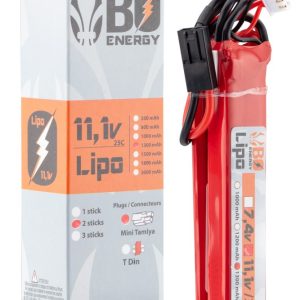2 sticks batterie Lipo 3S 11.1V 1300mAh 25C