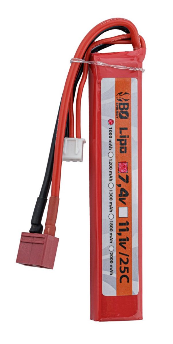1 stick batterie Lipo 2S 7.4V 1000mAh 25C – Image 4