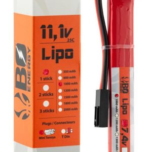 1 stick batterie Lipo 3S 11.1V 1000mAh 25C