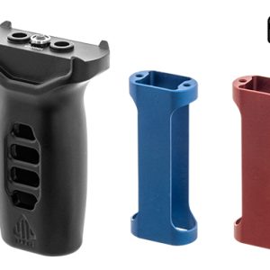 Grip Super slim Keymod avec inserts rouge et bleu