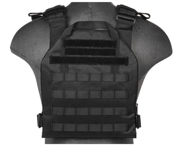 Gilet léger Plate carrier noir 1000D – Image 3