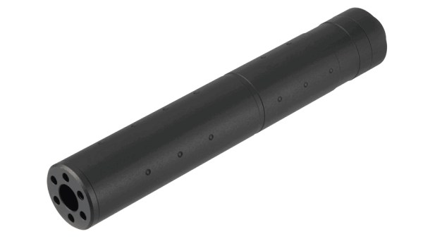 Silencieux aluminium 195mm Dot Mock noir – Image 2