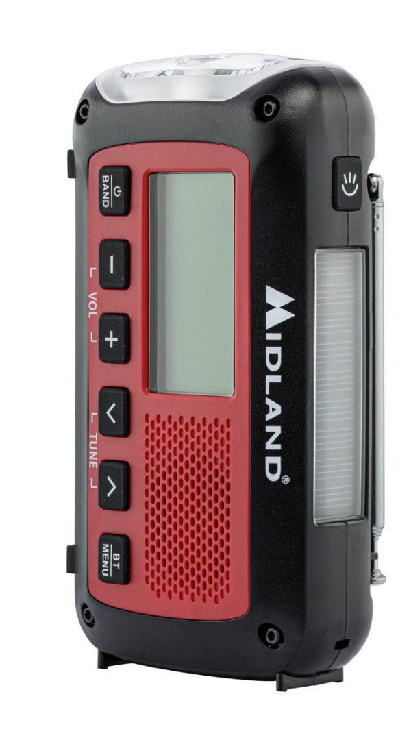 Radio Urgence Midland modèle ER250BT rouge avec technologie Bluetooth – Image 3