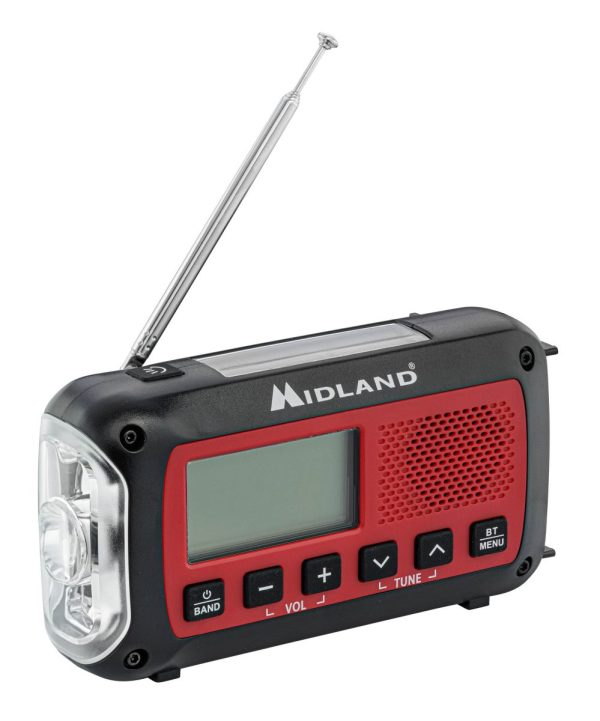 Radio Urgence Midland modèle ER250BT rouge avec technologie Bluetooth – Image 2