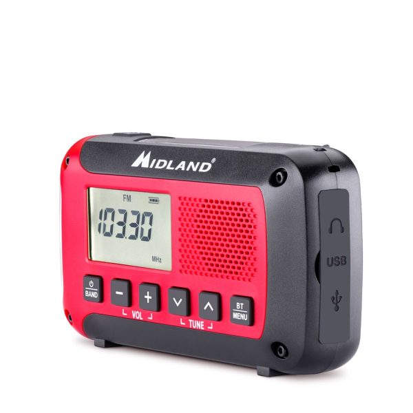 Radio Urgence Midland modèle ER250BT rouge avec technologie Bluetooth – Image 8