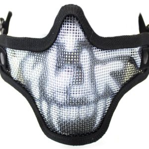 Bas de masque grillage shield skull - Noir