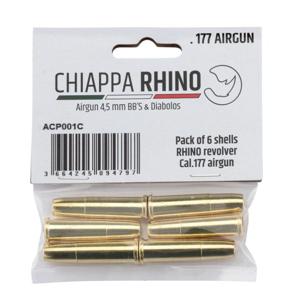 Pack de 6 douilles 4,5mm bbs pour Rhino CO2 – Image 2