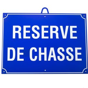 Réserve de chasse dim 28 x 20 cm Bleu