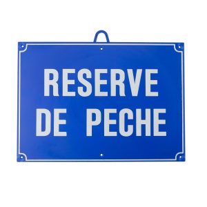 Réserve de pêche dim 28 x 20 cm, Bleu