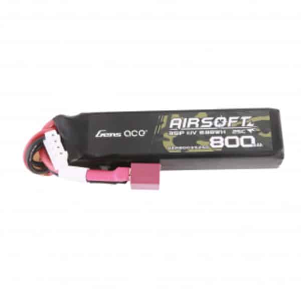 Batterie lipo 11.1V 800mah 25C 1 élément T-DEAN Genspow – Image 2