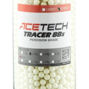 Billes Acetech Tracer 0.25g x 2700 vertes bouteille