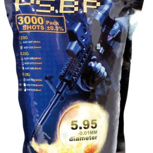 Billes Airsoft 6mm 0,20g en sachet de 3000 bbs