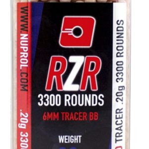 Billes Airsoft 6mm RZR 0.20g bouteilles 3500 bbs TRACER rouges