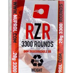 Billes Airsoft 6mm RZR 0.28g BIO bouteille 3500 bbs