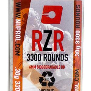 Billes Airsoft 6mm RZR 0.30g BIO bouteille 3500 bbs