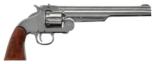 Réplique décorative Denix de Revolver Smith & Wesson 1869 nickelé – Image 3