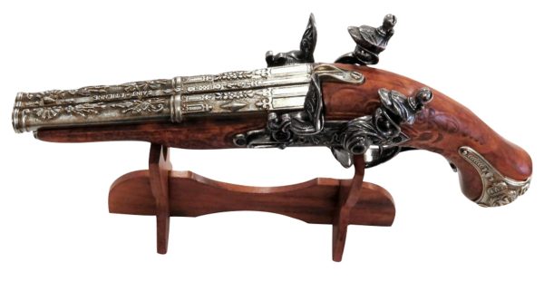 Réplique décorative Denix de pistolet français à 2 canons 1806 – Image 6