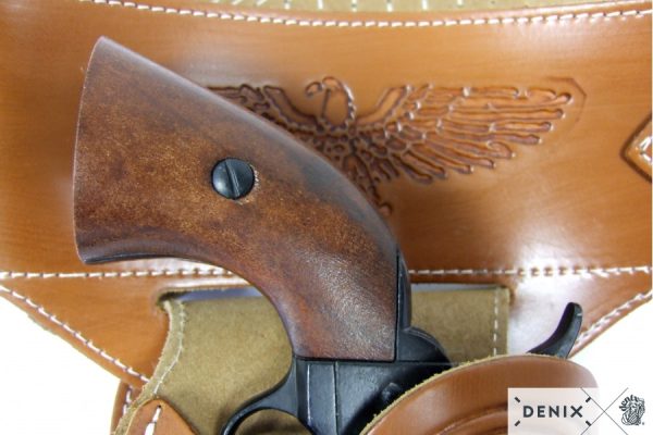 Ceinturon avec un holster sherif pour revolver Western – Image 6