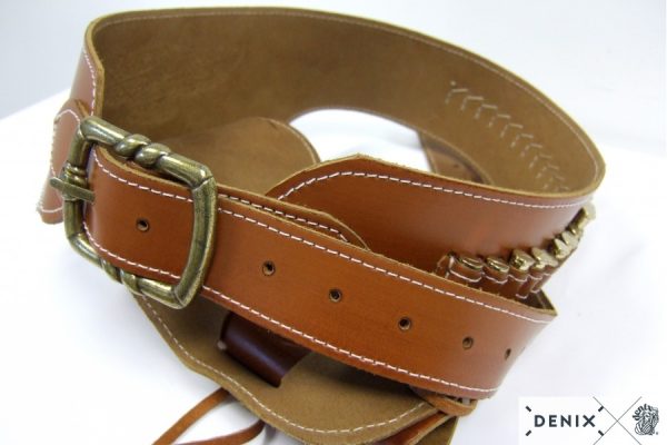 Ceinturon avec un holster sherif pour revolver Western – Image 8