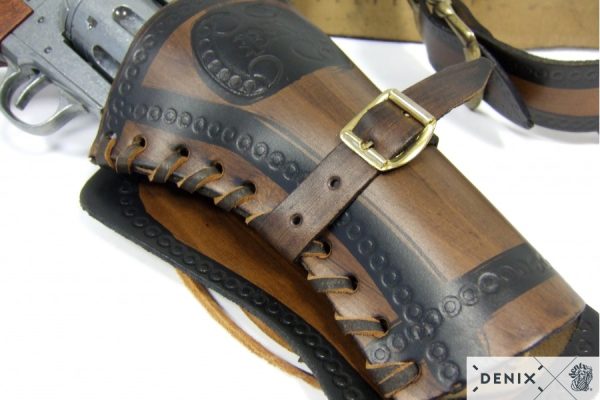 Ceinturon avec un holster pour revolver Western – Image 4
