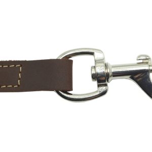 Laisse cuir Naturel 1,20 m x 18 mm Marron