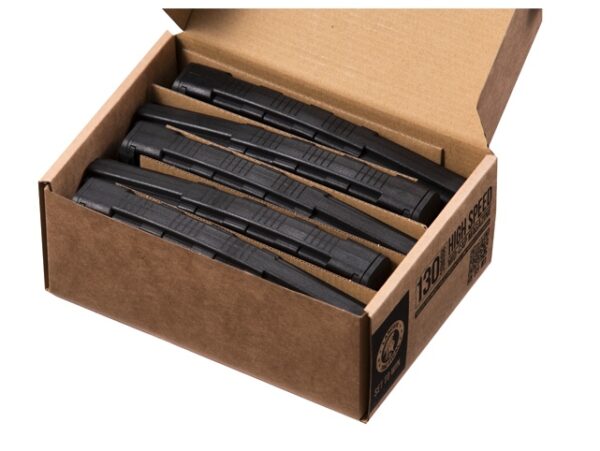 Pack de 5 chargeurs Mid-cap Speed 130 billes pour M4 AEG noir – Image 2