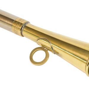 Corne de poche ronde 12 cm laiton poli - Elless