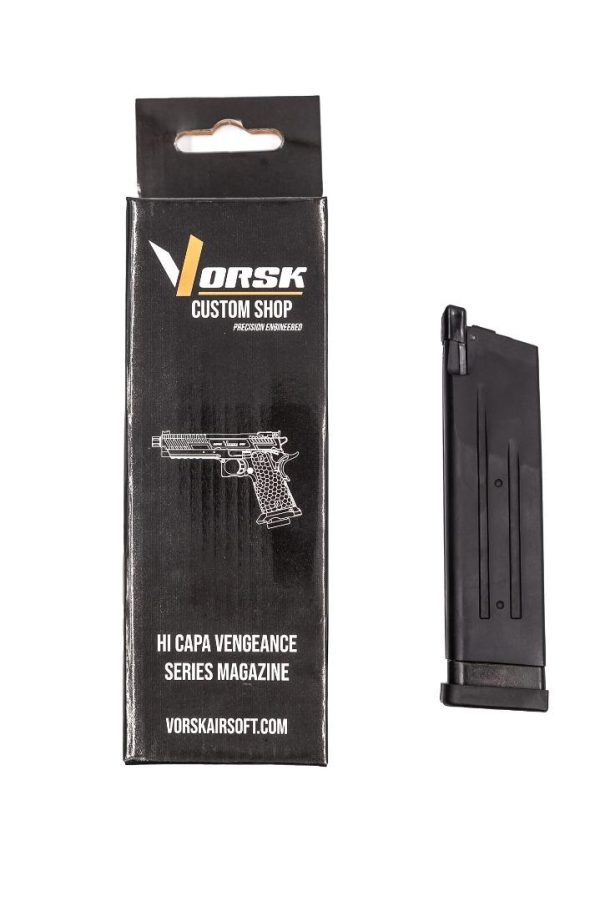 Réplique GBB gaz Vorsk Hi-Capa 3.8 PRO Noir / Noir 1,0J – Image 3