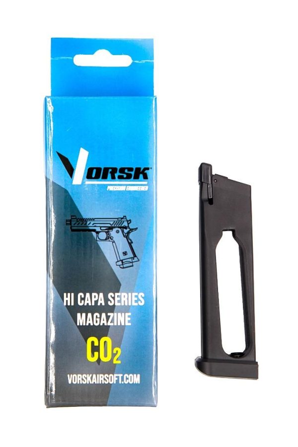Réplique GBB gaz Vorsk Hi-Capa 3.8 PRO Noir / Silver 1,0J – Image 2