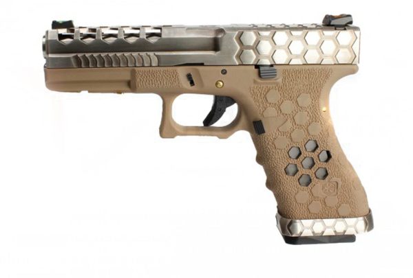 Réplique GBB VX0110 Hex cut Tan/Silver – Image 2