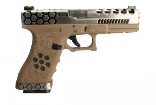 Réplique GBB VX0110 Hex cut Tan/Silver – Image 3