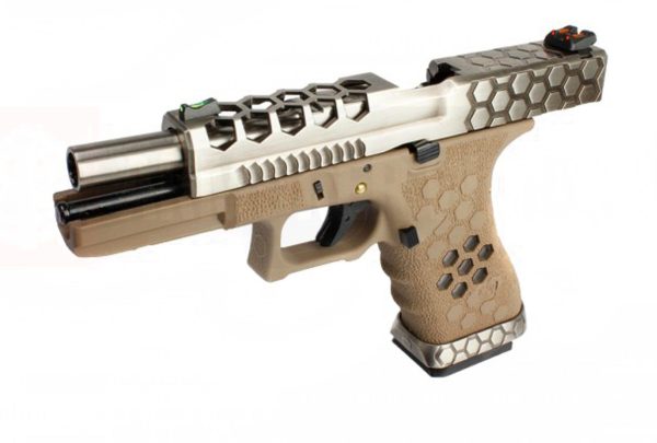 Réplique GBB VX0110 Hex cut Tan/Silver – Image 4
