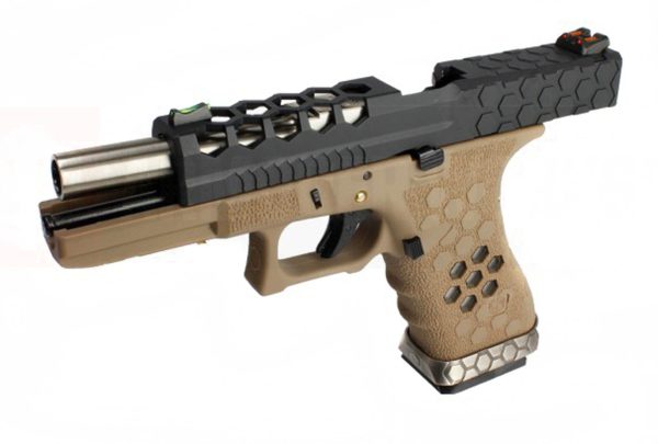Réplique GBB VX0111 hex cut Tan/Noir – Image 4