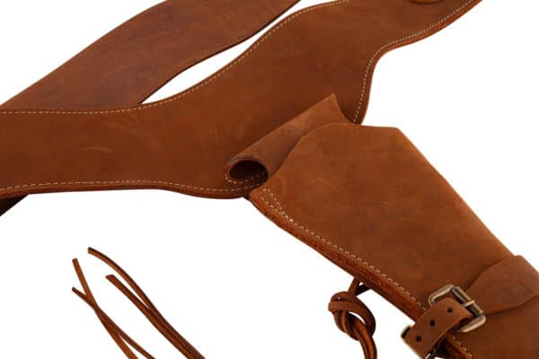 Ceinturon Cowboys en cuir avec un holster – Image 5